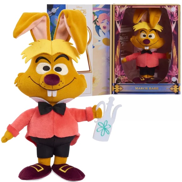 Disney D23 Exclusive March Hare Plush Alice in Wonderland by Mary Blair Gift - Picture 1 of 6